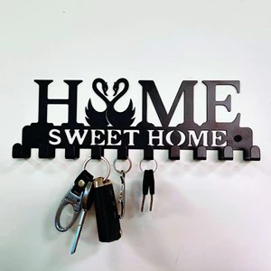 Metal Iron HOME Entryway Hallway Office Decorative Hook Kitchen Creative Storage Row Hook Home Key Storage Hanger Holder