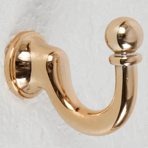 STTT D008 ABS Plastic Wall Mount Hook Nickel Finish Coat Rack for Wardrobe Entryway Bedroom Closet