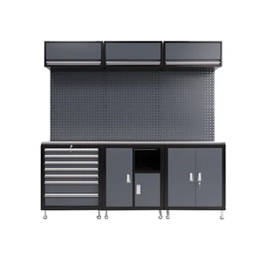 Good Quality Garage Storage System Workstation Heavy Duty Workshop Workbench Tool Cabinet with Custom Service