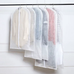 Bulk Washable Household Environmental Non-Woven Storage Suit Coat Dust Hanging Protection Clothing Cover Garment Bag