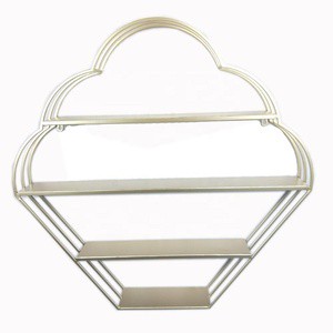Wholesale Custom 4-tiers Decorative Floating Wall Shelf Hanging Storage Holders and Racks for Living Room