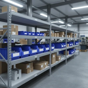 600x117x90MM Large Plastic Storage Wire Shelf Bin Industrial Accessory Storage Boxes & Bins