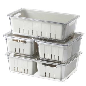 Multifunction PET Kitchen Fresh Fruit Vegetable Container Food Organizer Fridge Storage Organizer