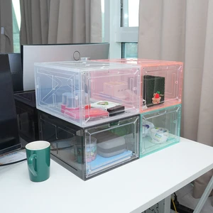 Visible Thickened Plastic Shoe Case Multifunctional Storage Box for Sneakers and Various Daily Living Supplies