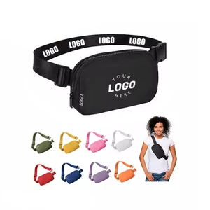 Custom High Quality Everywhere Nylon Yoga Fanny Pack for Women Men Minimalist Crossbody Belt Bag Travel Running Hiking Outdoor