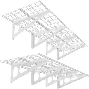 Wall Shelf Garage Storage Rack Wall Mounted Floating Shelves 1x6ft Black 2Pack Floating Shelves