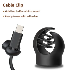 Silicone Cable Clips Cord Organizer Wire Holder for Desk Home Office Charging Wire Management and Tidy Accessories