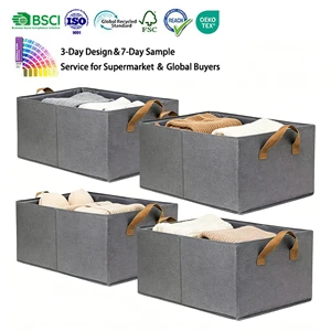 Wardrobe Storage Box Home Drawer Fabric Wardrobe Folding Clothes Pants Storage Basket Bag Underwear Sorting Box