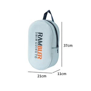 Custom Large Capacity Waterproof White EVA Swimming & Travel Toiletry Bag with Zipper Closure