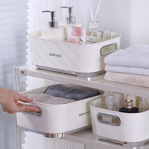 Desktop Rectangle Foldable Plastic Cosmetics Storage Box Modern Simplicity Design Sundries Organization Home Office