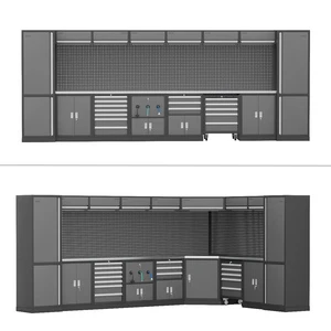 Heavy Duty Storage Garage Cabinet Garage Workstation Modular Workbench Combination Tool Cabinet Garage Storage System