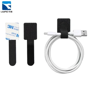 Adhesive Wire Organizer Eco-Friendly Adjustable Hook Loop Cable Ties Clips Wrappers for Kitchen Office Use