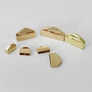 Luxury Classic Trendy Zinc Alloy Waterproof Purse End Clip Bag Hardware Connector Handbag Accessories DIY Leather Bag Parts