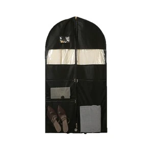 New Household Thickened Non-Woven Dust Cover Multi-Grid Dress Covers Three-Dimensional Clothes Cover Widened Dust Bags