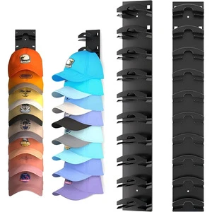 PP Plastic Hat Organizer Wall Mounted Cap Storage Rack Baseball Cap Holder Display Shelf Space Saving Hat Storage