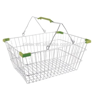 Factory Directly-sale Small Supermarket Wire Shopping Basket