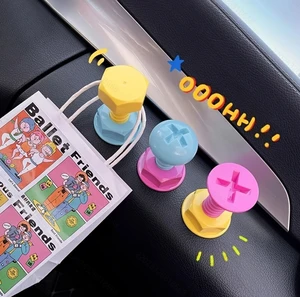 Creative Adhesive Residue-Free Hooks Colourful and Cute No-Drilling Doorway Key Storage Rack Adhesive Hooks