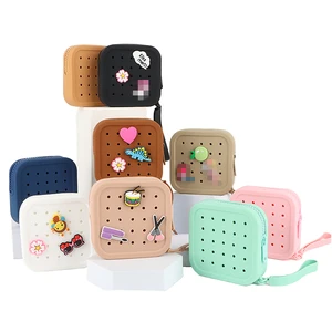 U-touch Durable Factory Fashion Custom Leather Coin Purse Pouch Cute Simple Mini Makeup Bag Zipper Closure Lipstick Storage