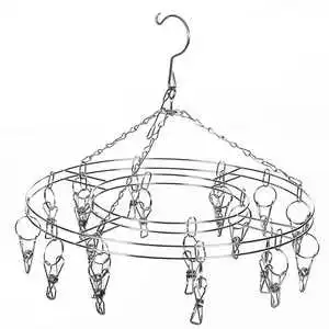 Stainless Steel Clothes Hanger, Clothes Hanger, Underwear Clip, Socks Clip, Multifunctional Clothes Hanger, Windproof Clip
