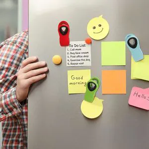 Plastic PP+TPR Bag Clips Magnet Snack Bag Food Storage Assorted Colors Eco-Friendly Multifunction Kitchen Refrigerator 7.5x3.5cm