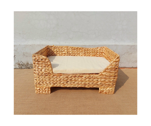Storage Handwoven Water Hyacinth Basket/ Natural Sustainable Rectangular Neatening
