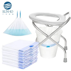 Disposable Plastic Bags For Potty Sanitary Waterproof Travel Bedpan Chair Potty Liner Commode Liners Toilet Trash Bag