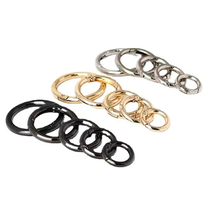 Bag Hardware Accessories Bag Strap Open Metal Buckle O Rings Spring Snap Clip Hook Ring