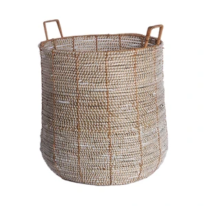 Special Style Seagrass Rattan Laundry Basket Organizer Home Organization Bathroom Kitchen Wardrobe Clothing Shoes Tools Bag