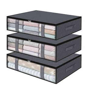 High Quality Bedding Clothes Storage Bag Underbed Storage Bag Under Bed Bag Organizer with Pvc