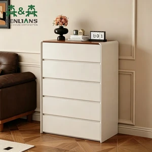 SLS Modern European Style Solid Wood 8-Drawer Chest Large Capacity Storage Cabinet For Bedroom Living Room Hotel Furniture