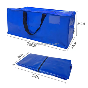 Oversized Plastic Storage Bag Organizer Extra Large & Heavy Duty For Moving & Traveling Space-Saving For Storage Goods