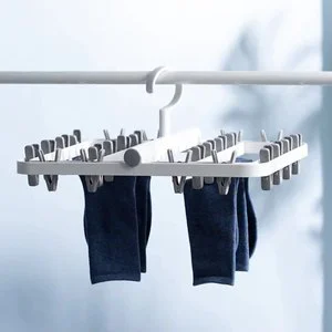 Wholesale Multifunctional Underwear Sock Dryer Rack Customized Foldable Hangers For Clothes