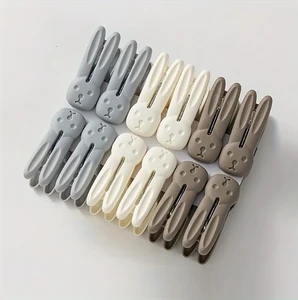 Cute Bunny-Shaped Clothespins, Made of Thickened Wind-Resistant Plastic