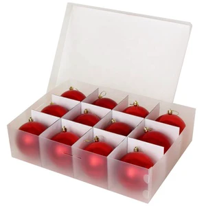 Xmas Ornament Storage Box Organizer Dividers Holiday Decorations Accessories Storage Container for Organizing Your Christmas