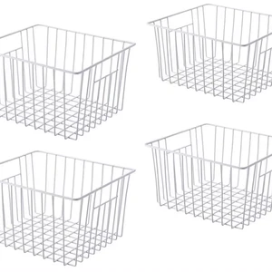 Manufacturer Custom Food Grade Basket Stainless Rectangle Wire Mesh Storage Basket