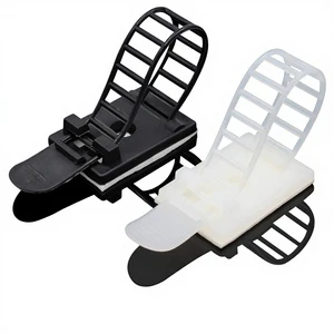 Adjustable Plastic Cable Tie Mount Holder Desk Wire Organizer Self-Adhesive Multi-Size for Power Supply
