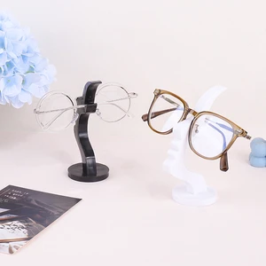 Personalized Plastic Unique Curved Eyeglass Storage Hook with Intriguing Human Side Face Ornament