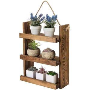 Old Chic 3-Layer Wall Mounted Storage Rack Rural Wind Style for Bathroom or Home Storage