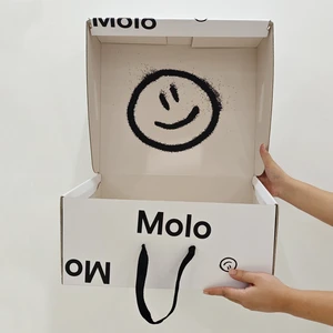 Luxury Recycled Flat Folding Custom Logo Custom Color Varnishing Socks Fur Clothing Shoes Box Packaging Large Corrugated Box