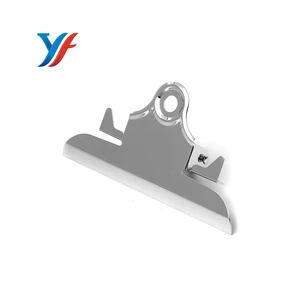 Factory Direct Silver Nickel Plated Metal Butterfly Paper File Clip With Ring Mechanism SGS Certified