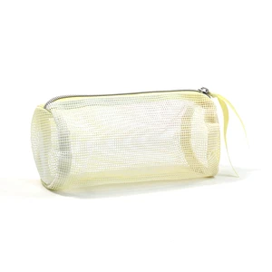 2023 New Style Portable Travel Zipper Mesh Pouch Organizer Storage Toiletry Beauty Wash Kit Cosmetic Bags Nylon Mesh