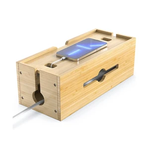 Freestanding Cable Wire Storage Organizer Large Cable Storage Holder Cord Organizer Box