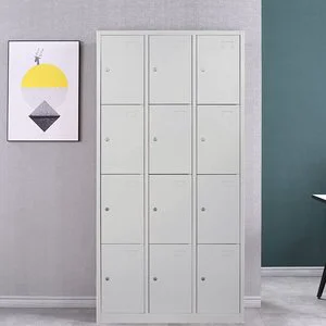 12 Door Iron Employee Locker Steel Gym Locker Metal Clothes Storage Locker