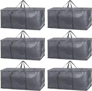 Factory Extra Large Moving Bags With Zippers & Carrying Handles, Heavy-Duty Storage Tote For Space Saving Moving Storage