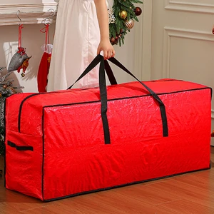 Christmas Tree Storage Bag, PE Woven Large-capacity Christmas Ornament Storage Bag, Christmas Hand-held Storage Bag