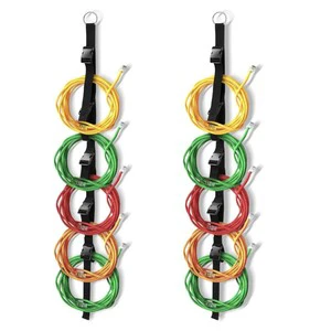 Heavy-duty Nylon Adjustable Multi-functional Storage Belt with Snap Hook and Extension Line for Wire Organization