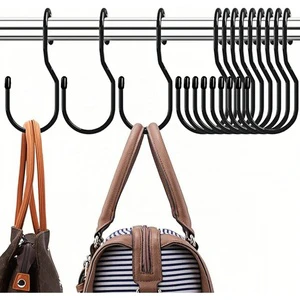 Clothing Hat Metal Hooks Multi Functional Creative Misalignment Hook for Kitchen Bathroom Living Room-Durable Rust Resistant