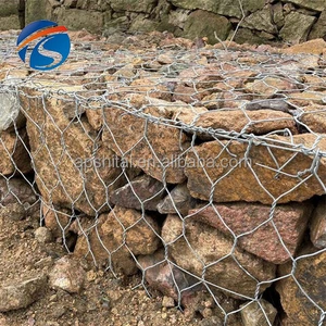 New Arrival 2025 Gabion Baskets For Sale Coated Gabions For Sale Galfan Coated Gabion Basket Prices For Sale