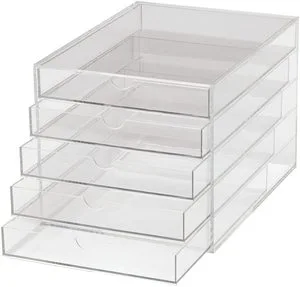 Acrylic Cosmetic Storage Box Desktop Storage Rack Drawer Type Storage Rack Cosmetic Box