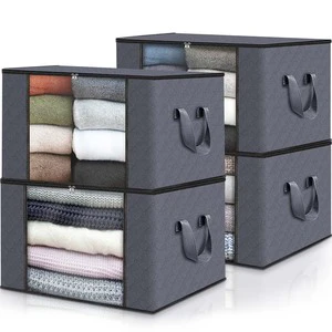 Moisture-Proof Dust-Proof Non-Woven Toy Foldable Storage Finishing, Moving Packing Storage Bags Clothing Quilt Boxes/